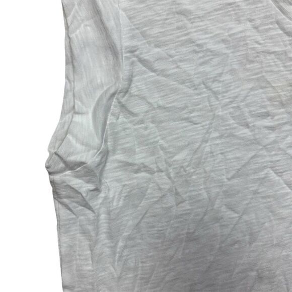 NWT Madewell Women's Slub Crewneck Muscle Tee White Size M Casual Basic‎ - Picture 5 of 9